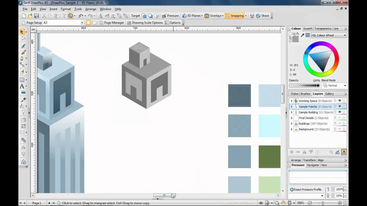 Using 3D Planes in Serif DrawPlus