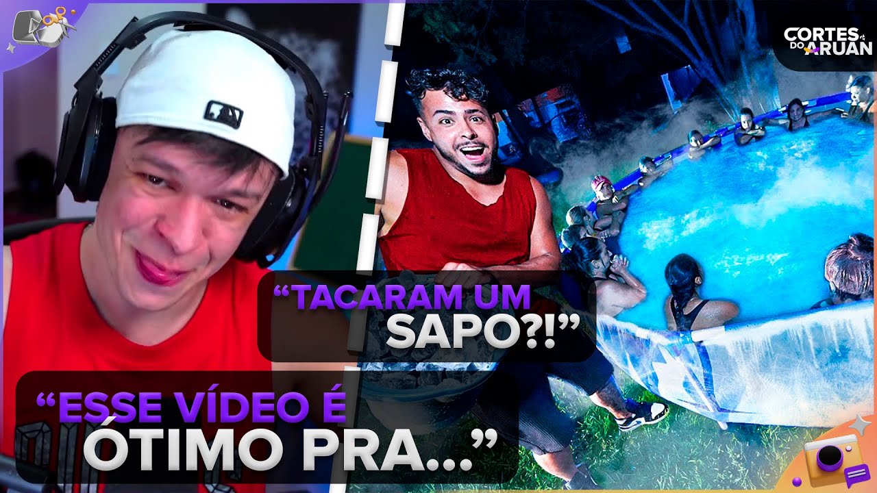 ARUAN REAGE: DESAFIO DA PISCINA CONGELANTE COM AS MENINAS -20 GRAUS [EP.7] (RENATO GARCIA)