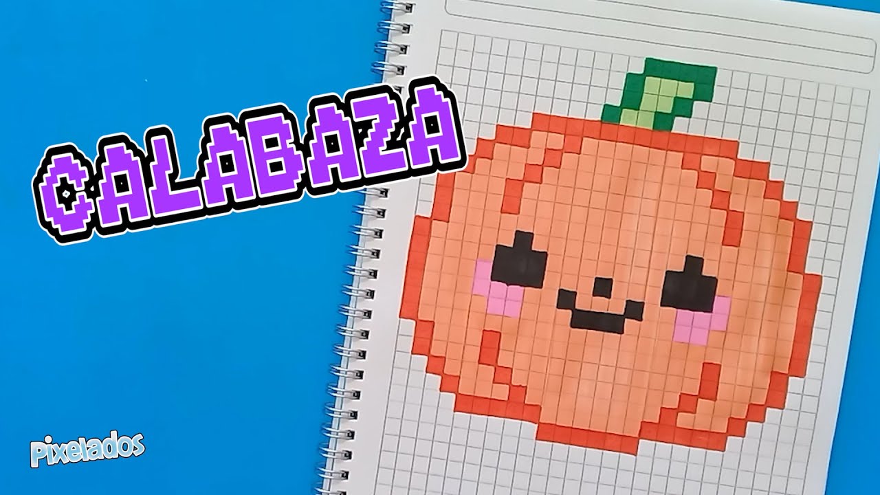 COMO DIBUJAR UNA CALABAZA DE HALLOWEEN PASO A PASO - PIXELADOS