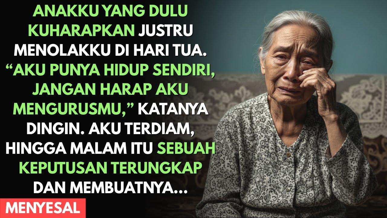 ANAK YANG KUBESARKAN MENOLAKKU DI HARI TUA, KEPUTUSANKU MALAM ITU MEMBUATNYA…
