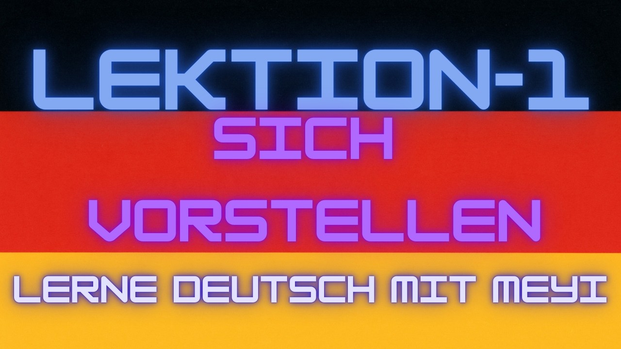 Deutsch A1 – Sich vorstellen | Deutsch lernen von Anfang an #deutschlernen #deutschkurs #deutsch