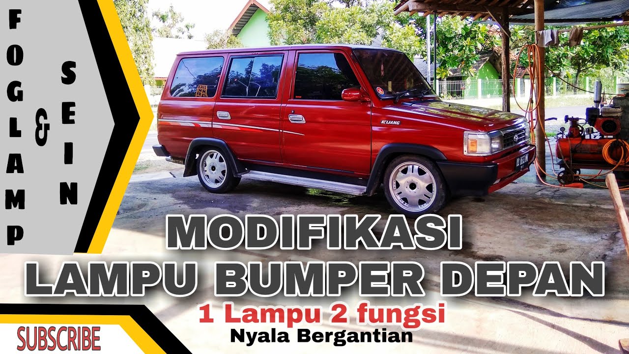 MODIFIKASI LAMPU BUMPER DEPAN || 1 LAMPU 2 FUNGSI (FOGLAMP & SEIN) NYALA BERGANTIAN