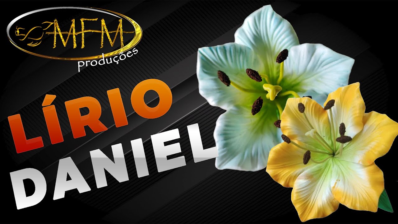 Lírio Daniel Conjugado Pétala ou Conjugado - Frisador em Resina MFM Produções