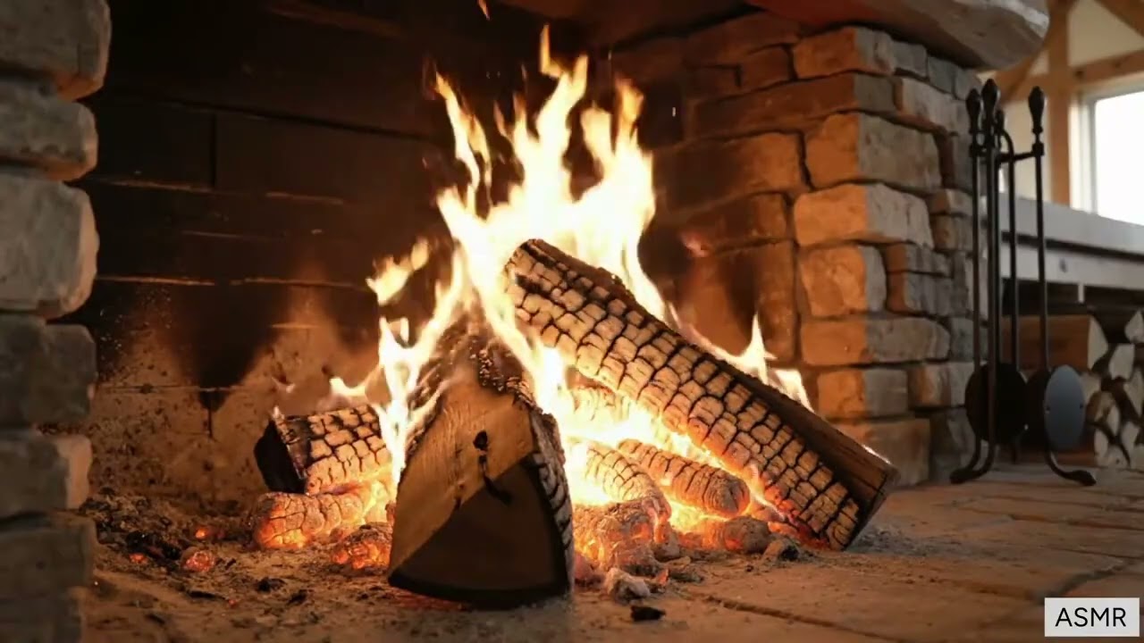 Fireplace 10 Hours Full HD  #fireplacesounds #fullhd #insomnia #sleepsounds