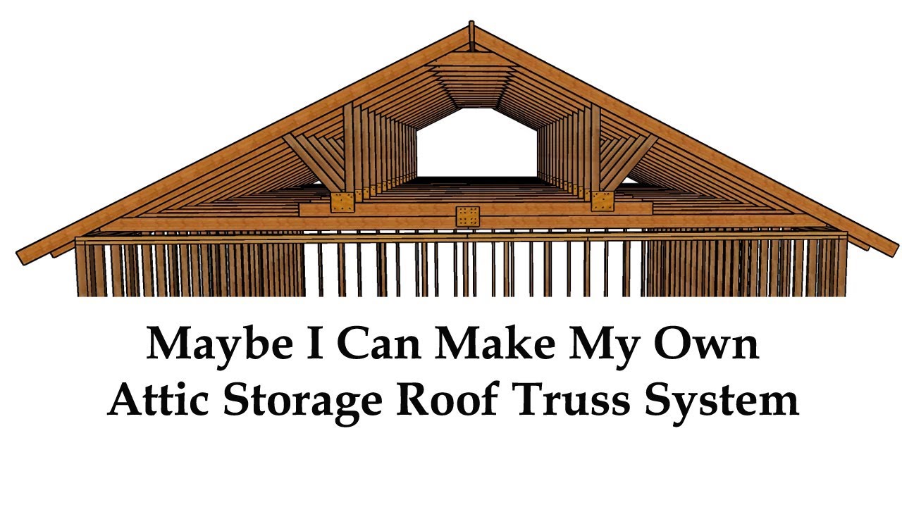 Large Building and Garage Roof Framing Ideas for Additional Attic Storage