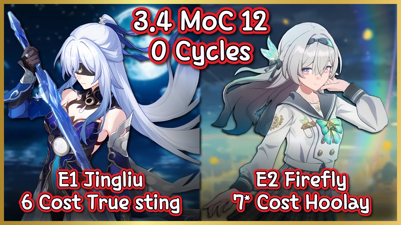 Firefly & Jingliu in 2025, How bad is it? | 3.4 MoC 12 : E1 Jingliu & E2 Firefly 0 Cycles Showcase!