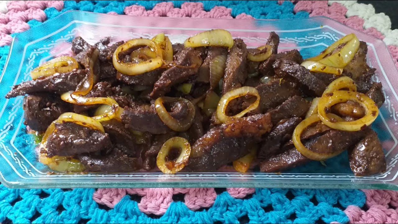 🏡CORAÇÃO BOVINO FRITO E ACEBOLADO QUE FICA UMA DELICIA.