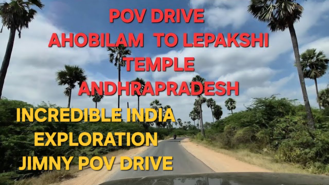 Driving through rural andhrapradesh from Yaganti caves to LEPAKSI TEMPLE