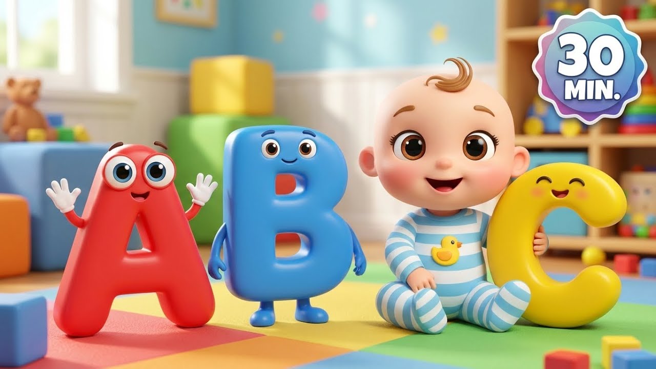 ABC Song for Kids 🎵 Learn Alphabet A-Z | 30 Minutes Kindergarten & Preschool Learning
