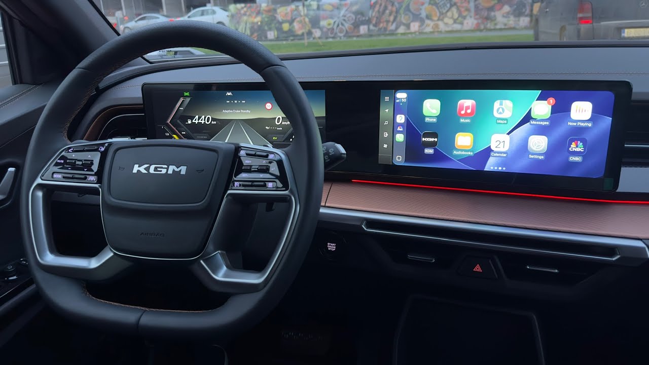Обзор KGM Torres Hybrid 2026 Apple CarPlay