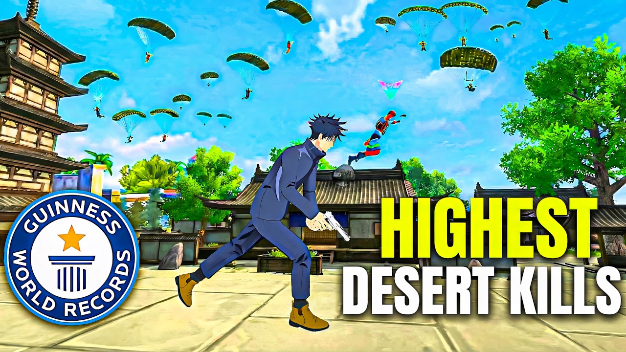 WORLD RECORD MOST DESERT KILLS 💀BR 1v4