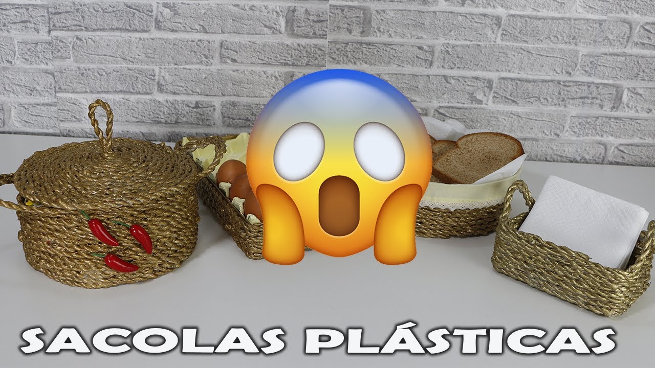 5 IDEIAS PARA COZINHA USANDO SACOLAS PLÁSTICAS - DO LIXO AO LUXO
