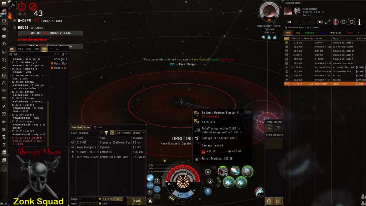 Eve Online: Hecate solo vs Cynabal (Ghengis Khuan - Zonk Squad)