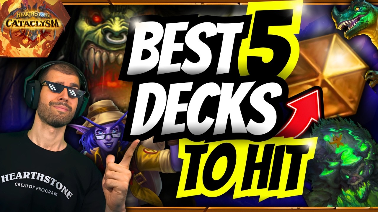 🔥 BEST HEARTHSTONE DECKS after the CLASS SETS! | TOP 5 META REPORT 📊