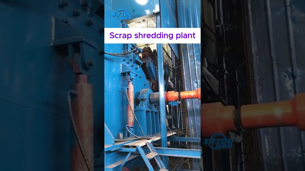 Amazing scrap metal shredding process