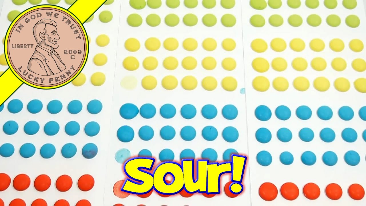 Mega Sour Candy Buttons With Mouth Puckering Flavors