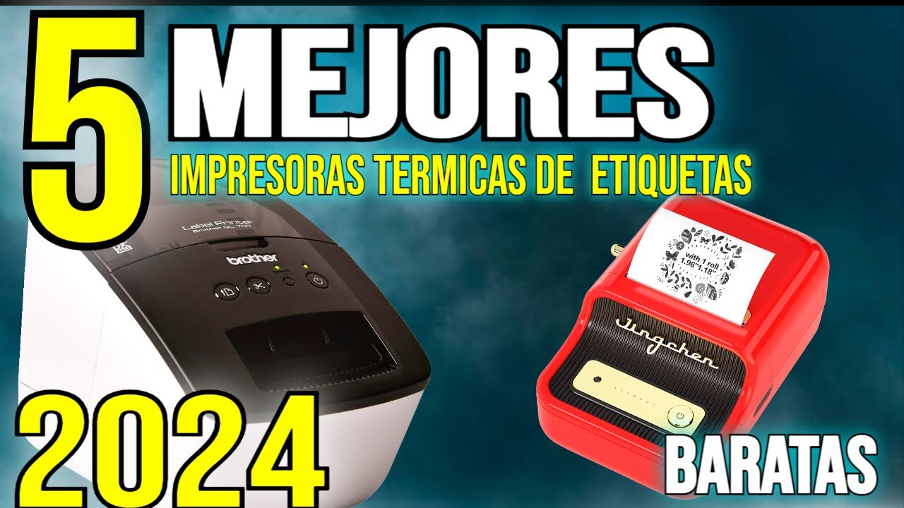 🥇💡 Las 5 MEJORES Impresoras termicas para etiquetas BARATAS de Amazon[2024] ✅ Bluetooth/Batería