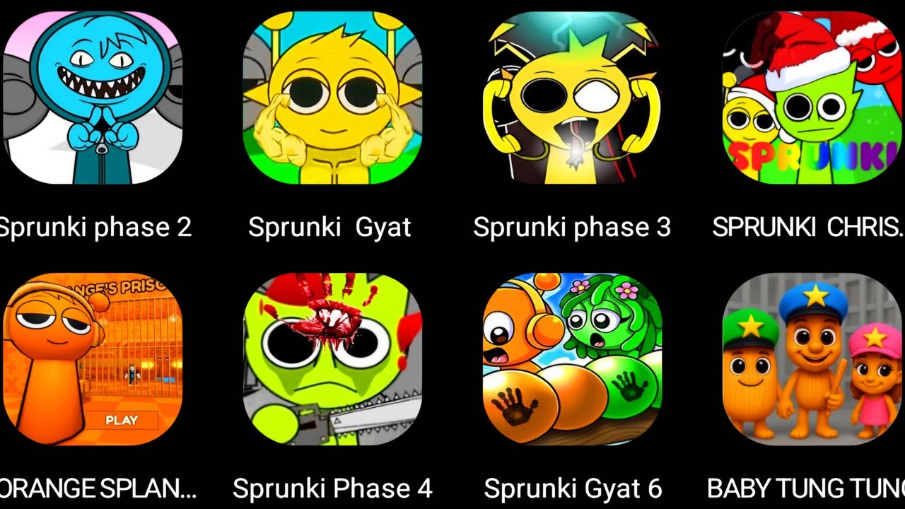 SPRUNKI  ALL Phase 1-6,Sprunki Gyat,ROBLOX,SPLANKI'S HOUSE RUN,BABY ITALIAN ANIMALS FAMILY