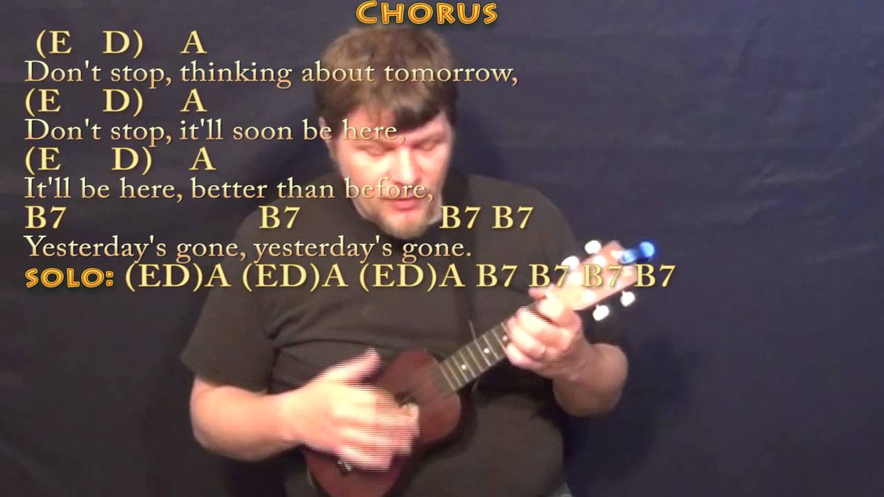 Don't Stop (Fleetwood Mac) Ukulele Cover Lesson with Chords/Lyrics