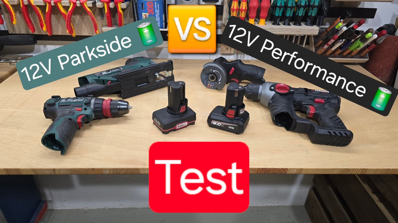 PARKSIDE VS PARKSIDE - 12V Akku 🔋 #Test #parksidetools