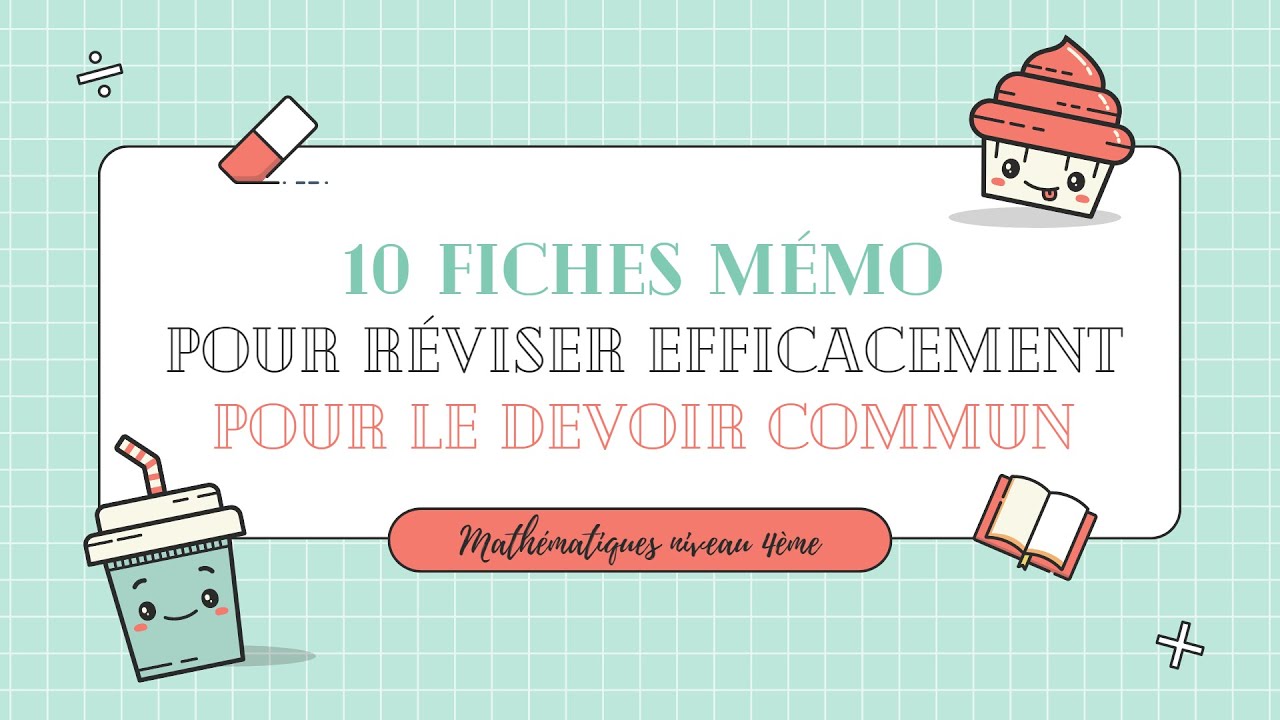 Préparation au devoir commun de maths 4e - 2023