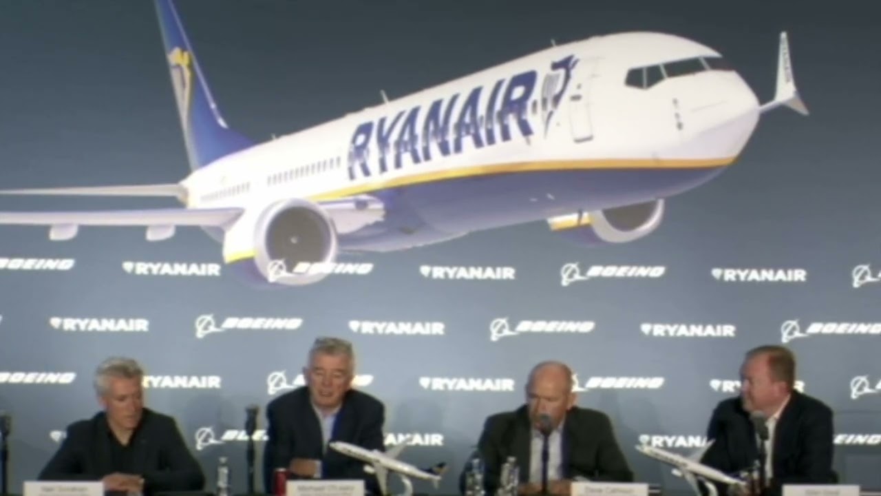 Michael O'Leary Boeing record is of on time delivery