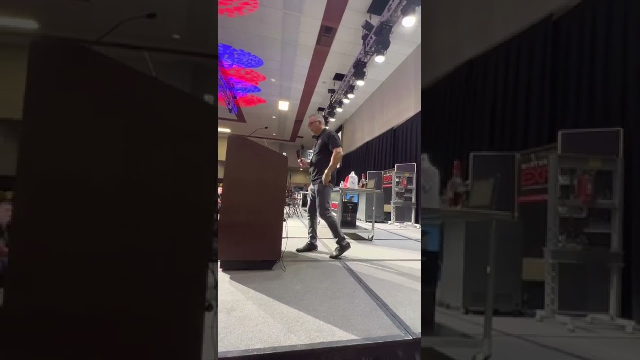 Mark Fukuda&rsquo;s presentation @ the mastertech expo in Mesa , Az of the #blastrovan #rockfordfosgate 