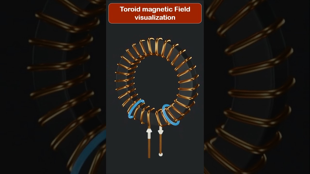 Toroid Magnetic field Animation #3danimation #physic #12thphysics #fundamentalphysics #shorts