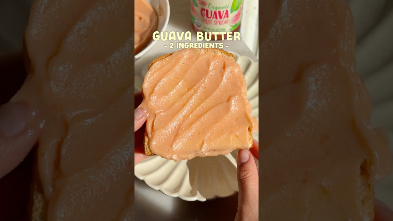 Beurre de goyave 🧈💗 | Recette &agrave; 2 ingr&eacute;dients #goyave #beurre #traderjoes