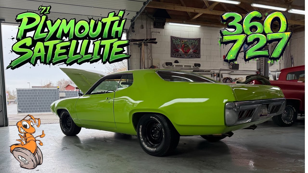 1971 Plymouth Satelitte 360/727 Fullsize Musclecar in Sublime Green mit Mörder Sound aus dem Auspuff