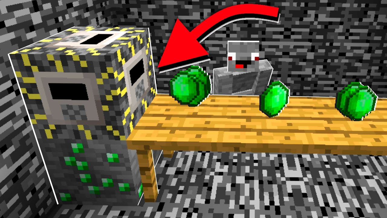 versteckte Emerald Fabrik🤫 in Minecraft LUCKY BLOCK BEDWARS