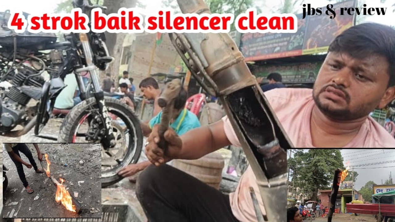 Four stroke bike silencer clear#eidmubarak #automobile #ba6bike #duet #funny 