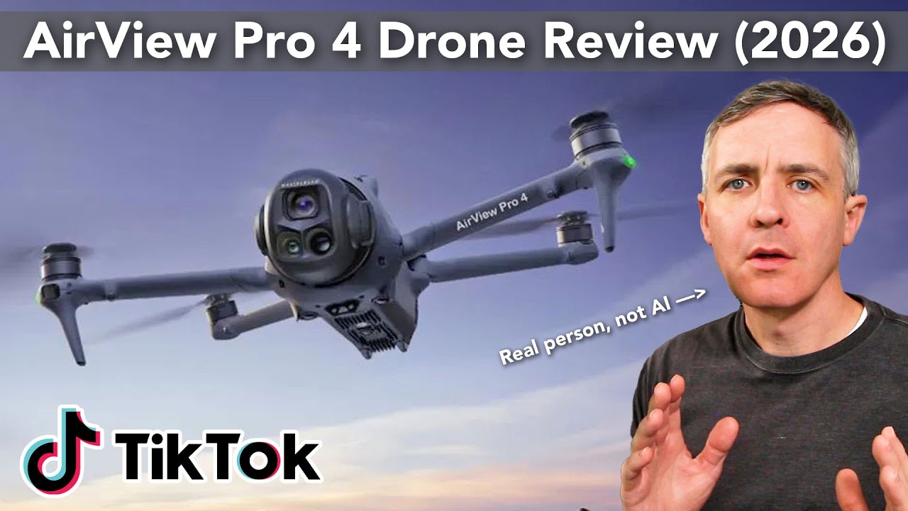Обзор дрона AirView Pro 4 с тремя камерами &ndash; мошенничество в рекламе TikTok?