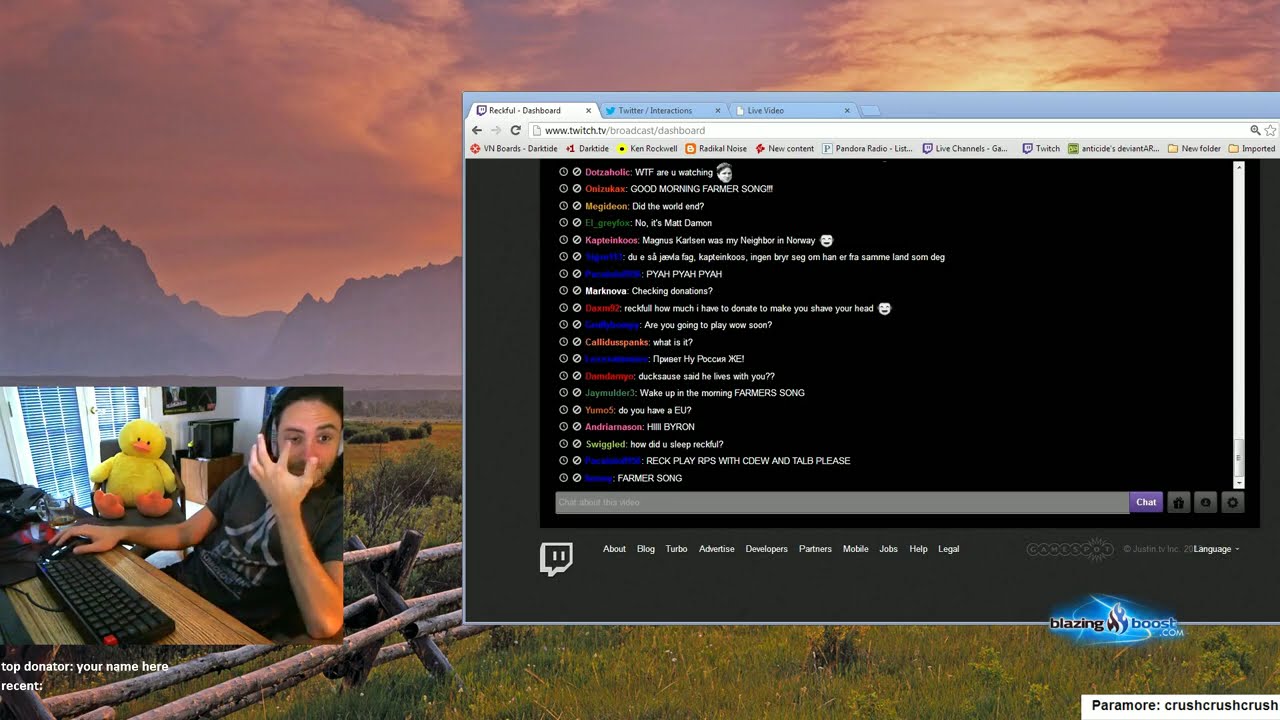 2013/04/01   Reckful   stole sodapopping's shirt   i'll play rogue when cdew gets on   twitter com