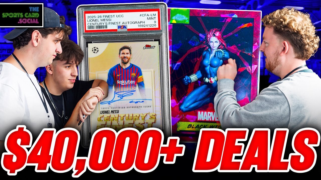 Сделки на $40 000 за ПОЛДНЯ на Sports Card Social!