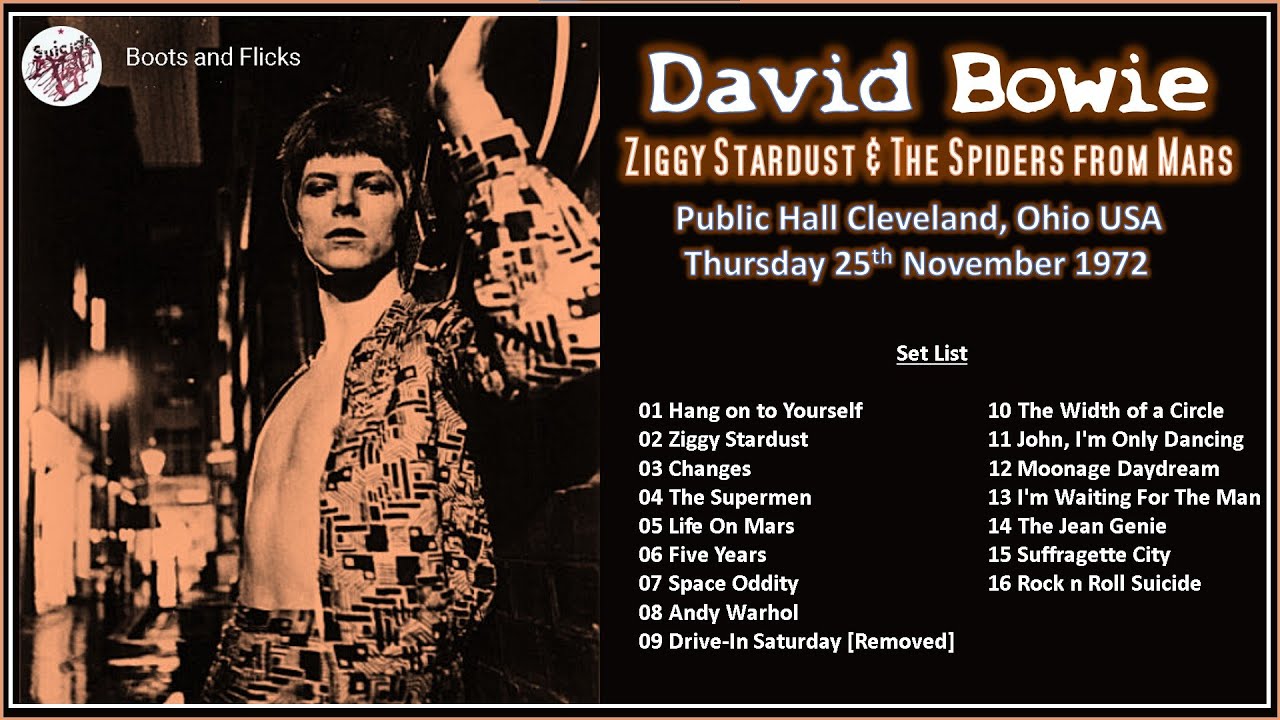 David Bowie Cleveland Ohio USA Nov 1972 [VG-EX Aud Recording]