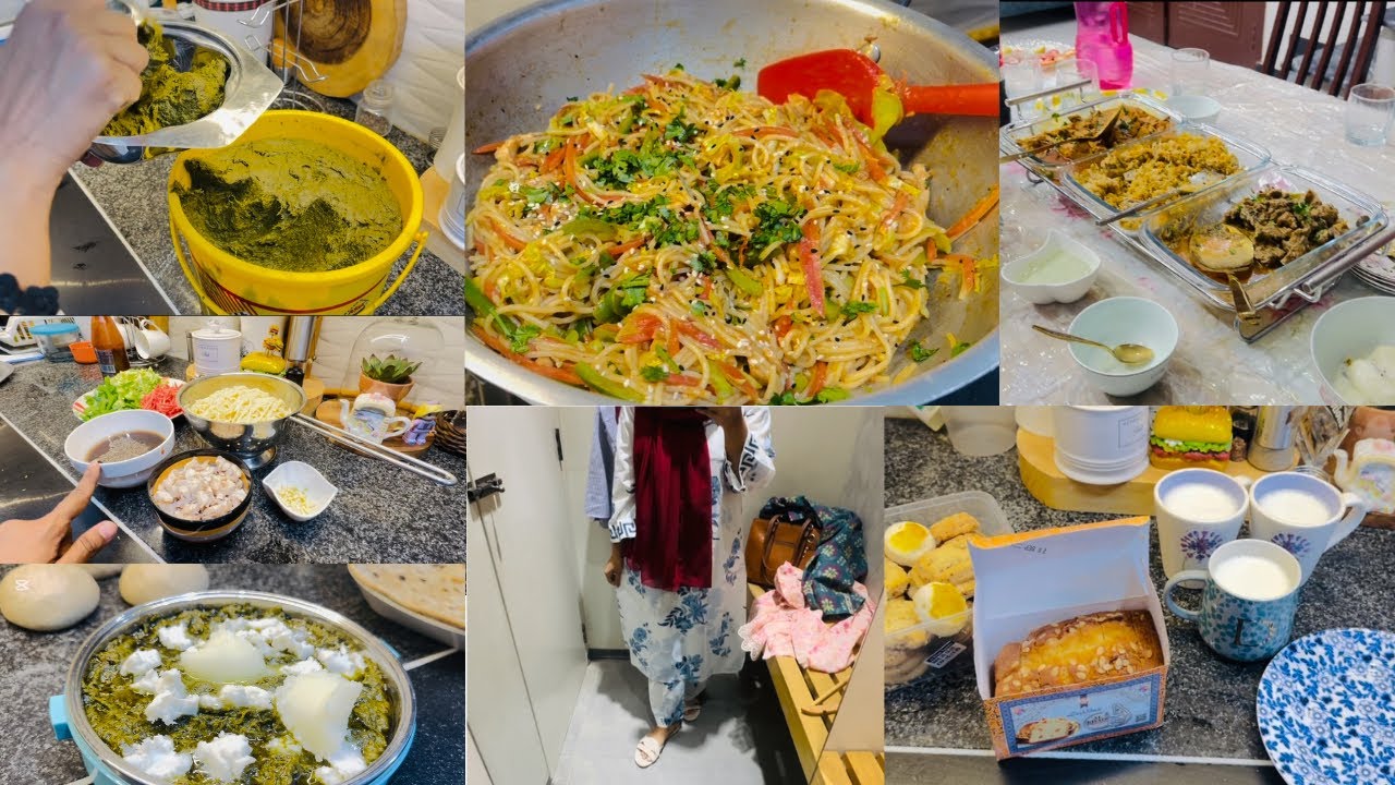 Sardi mn susti chorn vacation enjoy krn|Quick Dawat Arrange ki |Sarson ka saag|chowmin,winter recpie