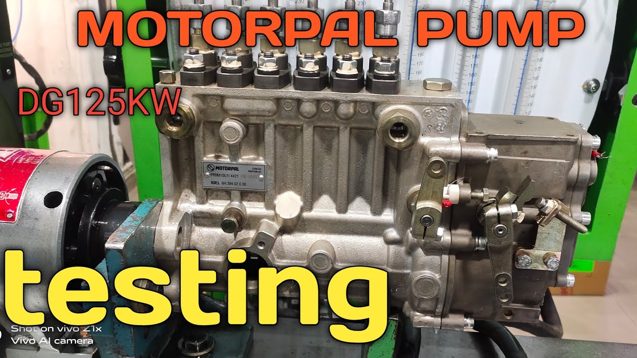 MOTORPAL PUMP TESTING MANUAL KIRLOSKAR GENSET 125KW