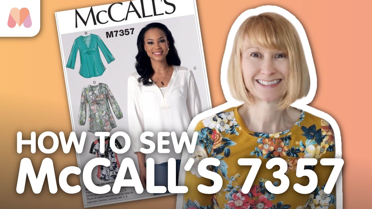 Как сшить блузку по выкройке McCall’s 7357 | Пошаговый мастер-класс по пошиву блузки