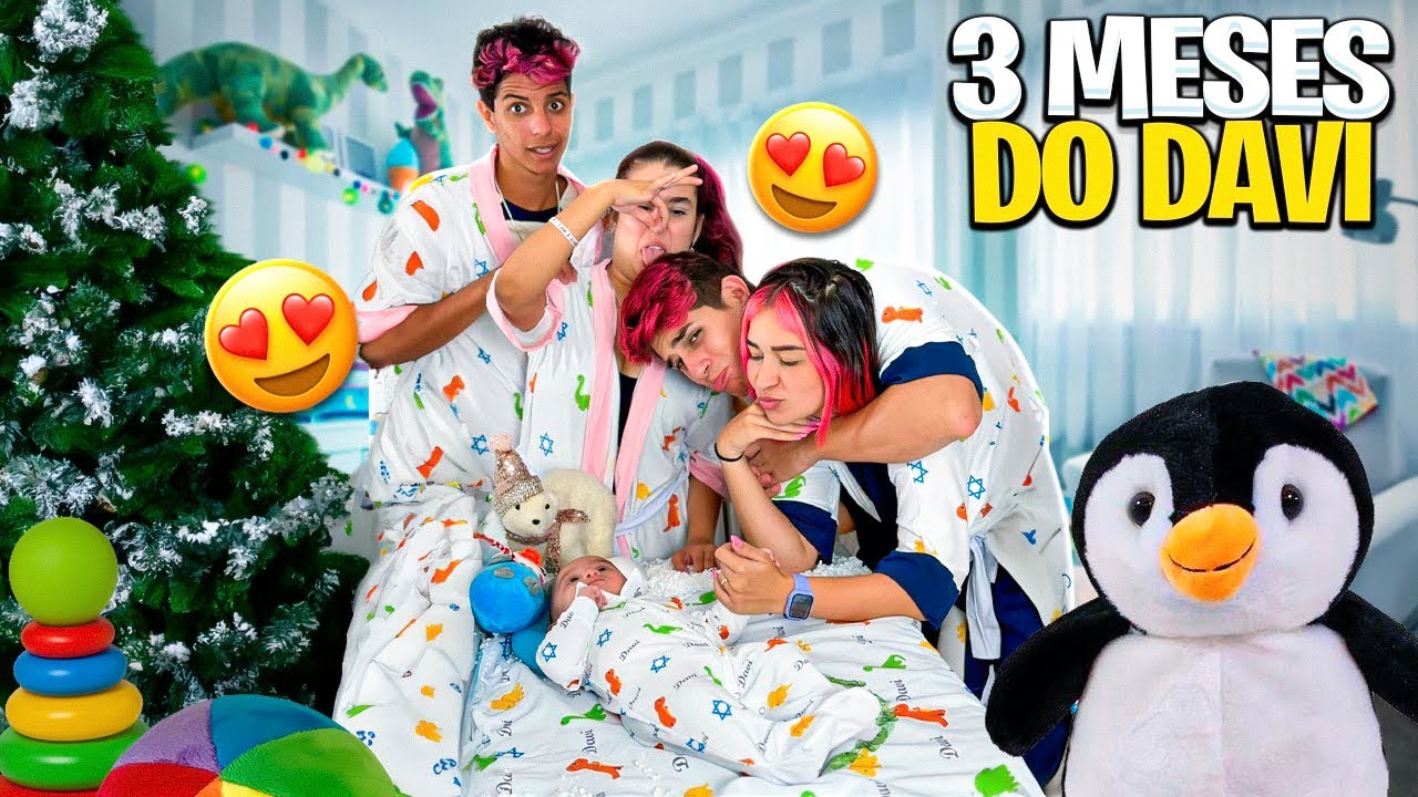 ANIVERSÁRIO DE 3 MESES DO DAVI *qual foi o tema ?
