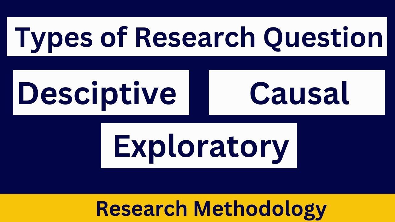 Types of Research Question| Descriptive, Exploratory, Causal Research Question
