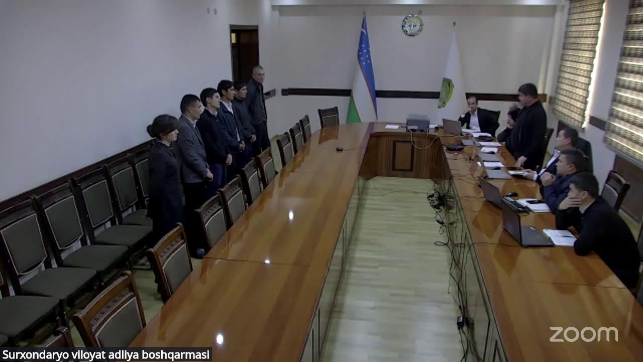 Surxondaryo viloyat adliya boshqarmasida tashqi tanlov jarayoni
