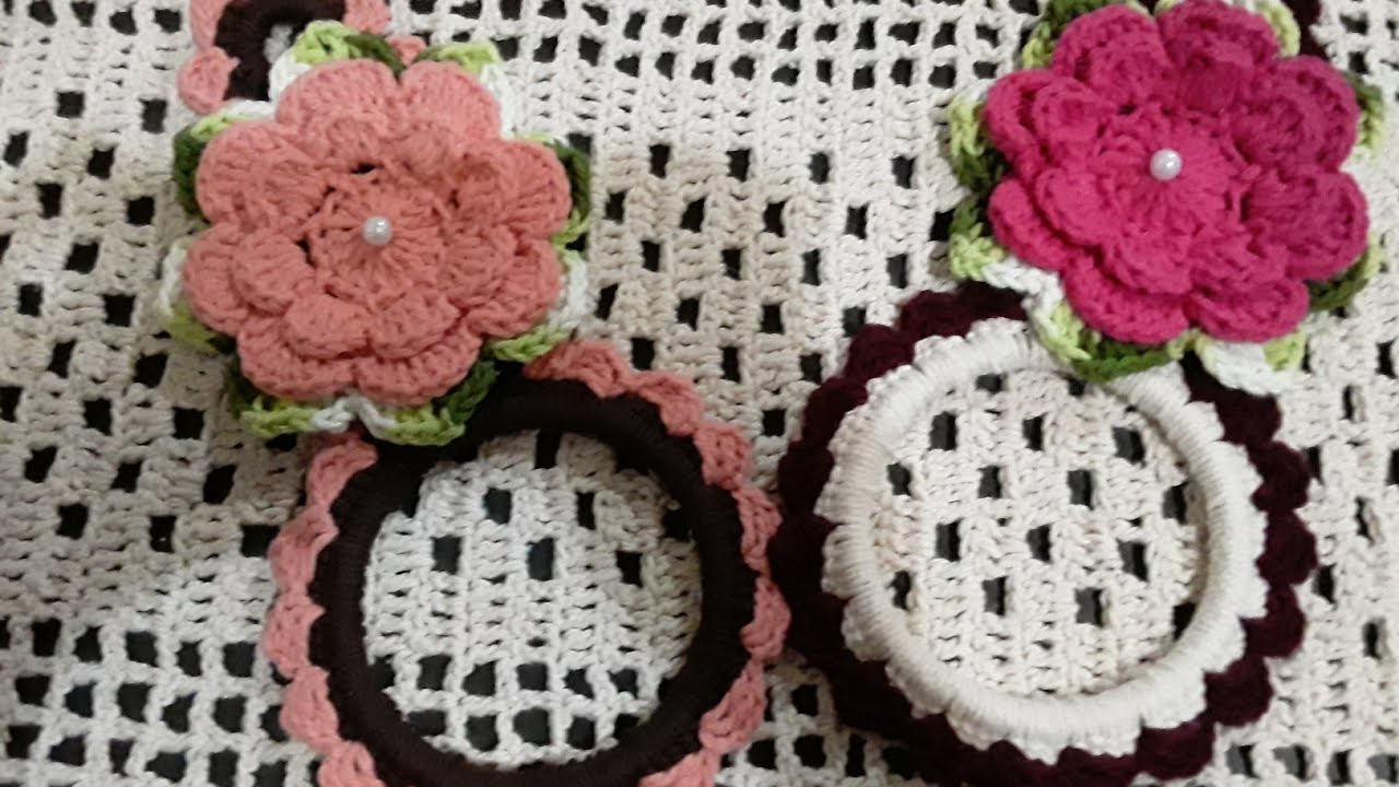 porta pano de prato ❤kit dia das Mães em croche #pollyartscrocheboravendercroche  #Eliminandosobras