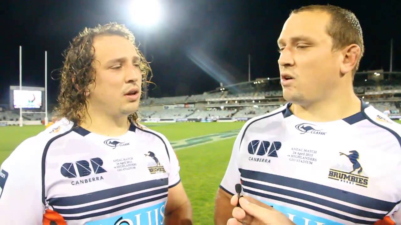 Ruan and J.P Smith Post Match Brumbies V Highlanders