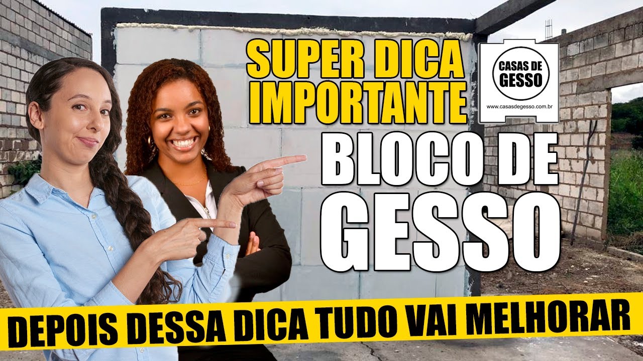 Construindo uma parede de bloco de gesso