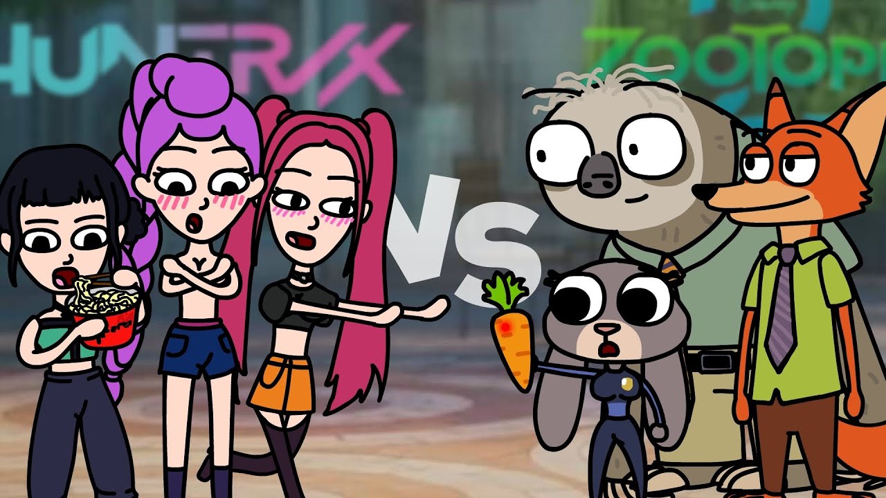 HUNTRIX vs Zootopia Characters | Animation