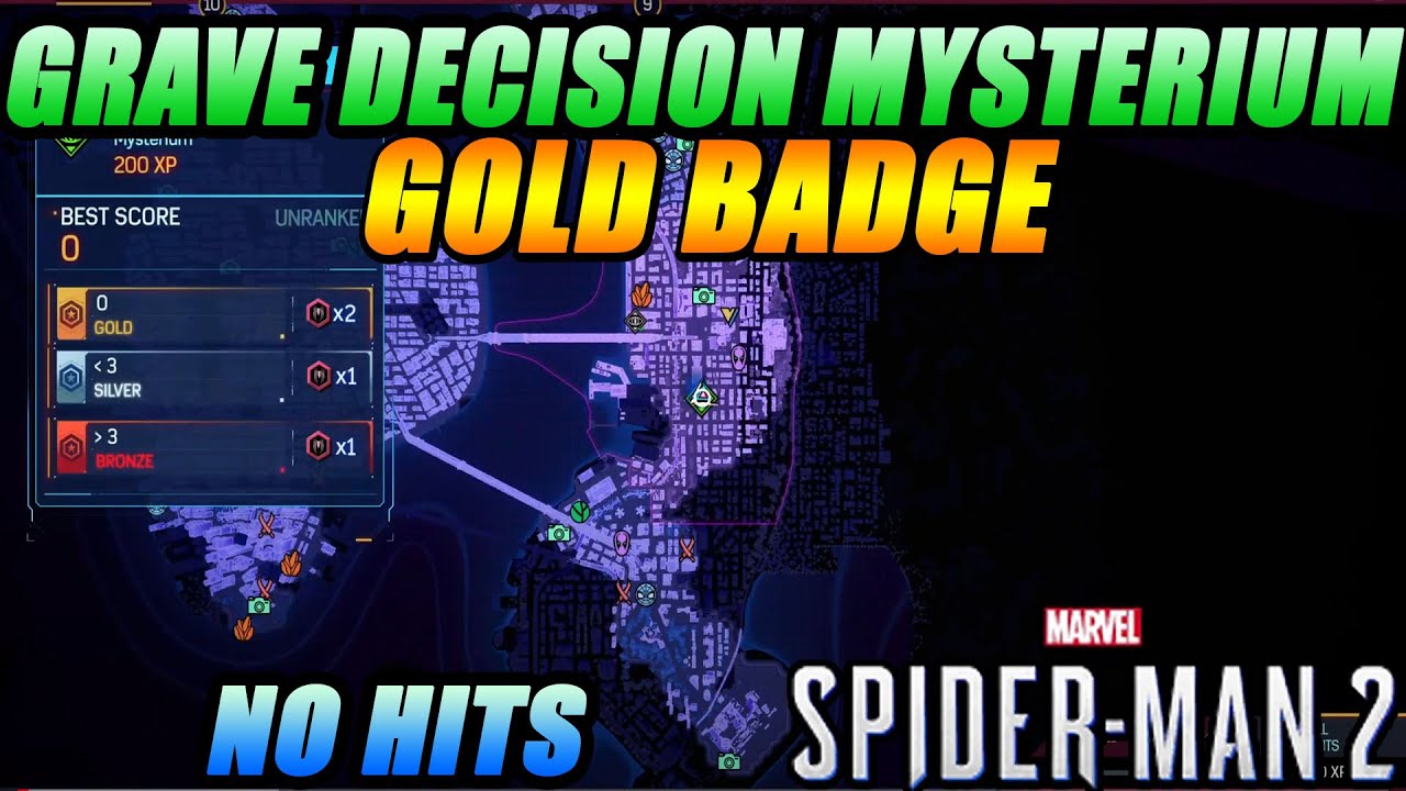 Spider-Man 2: Grave Decision Mysterium Gold Badge No Hits/Damage Easiest Method Walkthrough