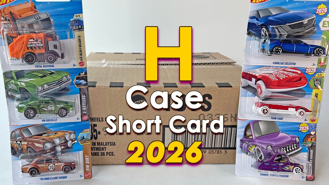 Распаковка короткого картонного кейса Hot Wheels 2026 года с функцией RTH!