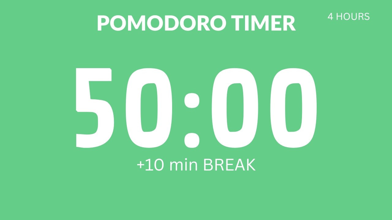 50/10 Study Timer (2 Hours) – Focus Boost