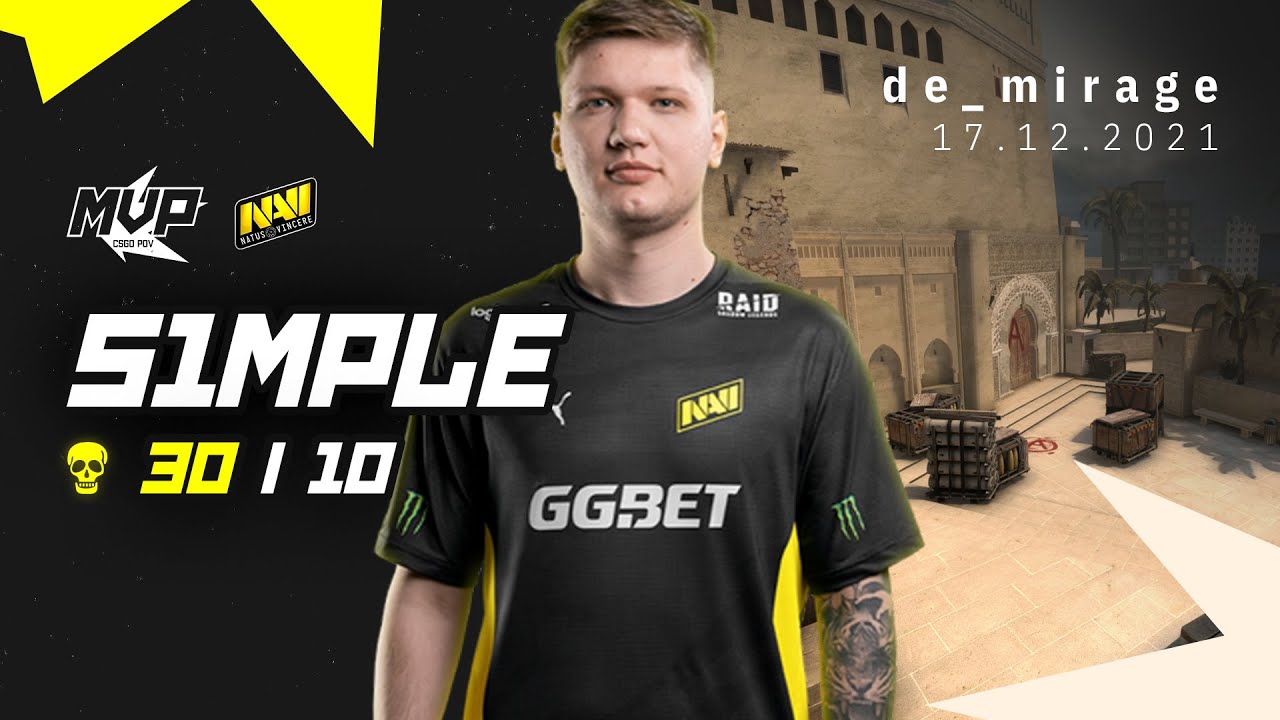 MVP CSGO POV: NAVI s1mple (30/10) vs G2 (de_mirage) @ BLAST Premier World Final